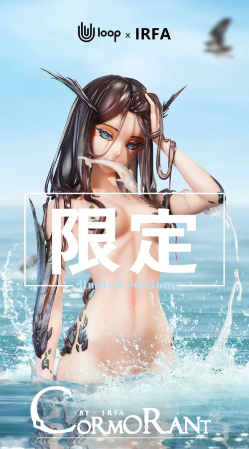 1/5 Scale Cormorant - Original Design Resin Statue - Uloop Studio - Image 1