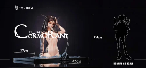 1/5 Scale Cormorant - Original Design Resin Statue - Uloop Studio - Image 2