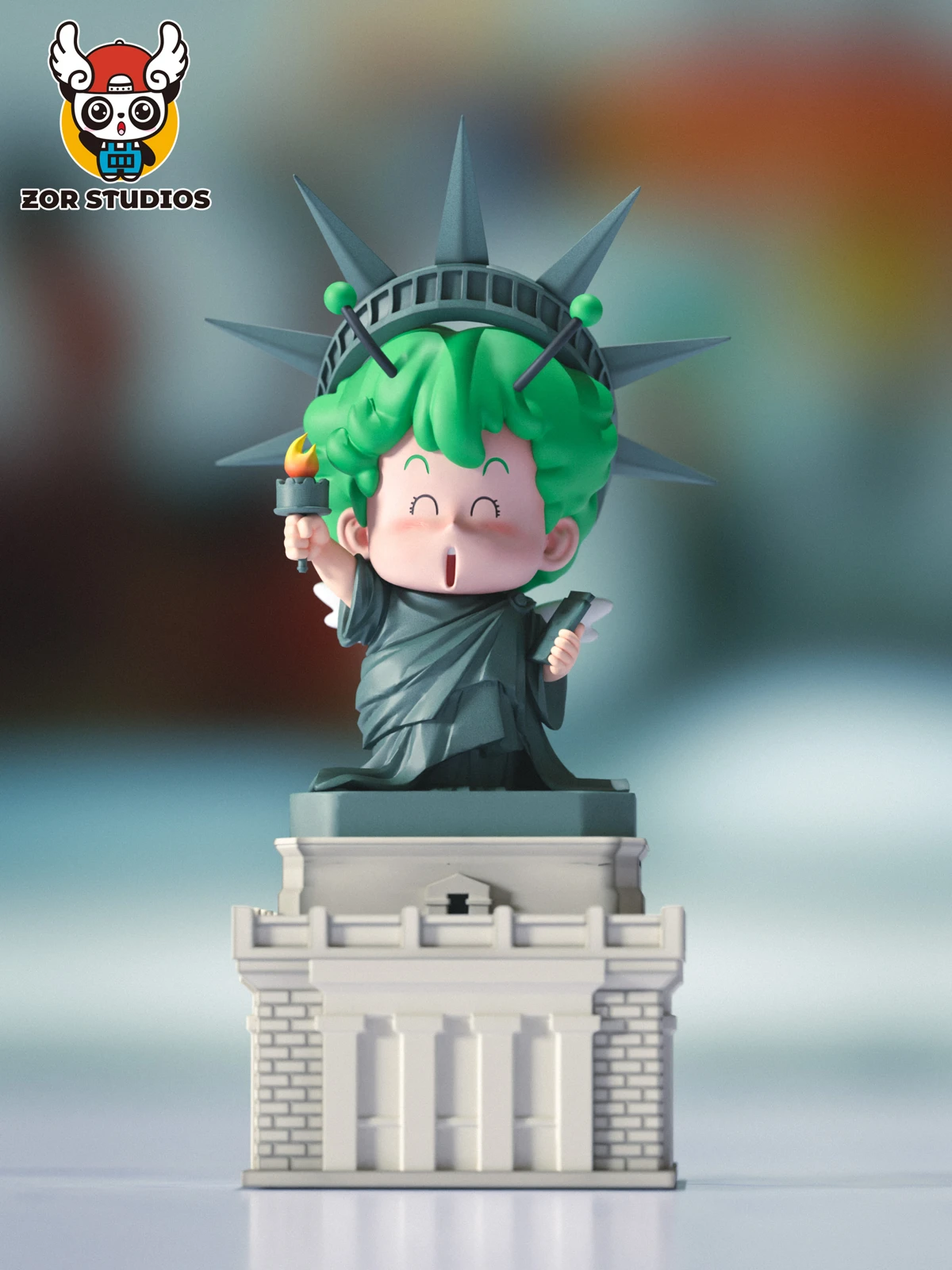 WCF Scale Liberty Cosplay Arare/ Arale Team - Dr. Slump Resin Statue - ZOR Studios - Image 9