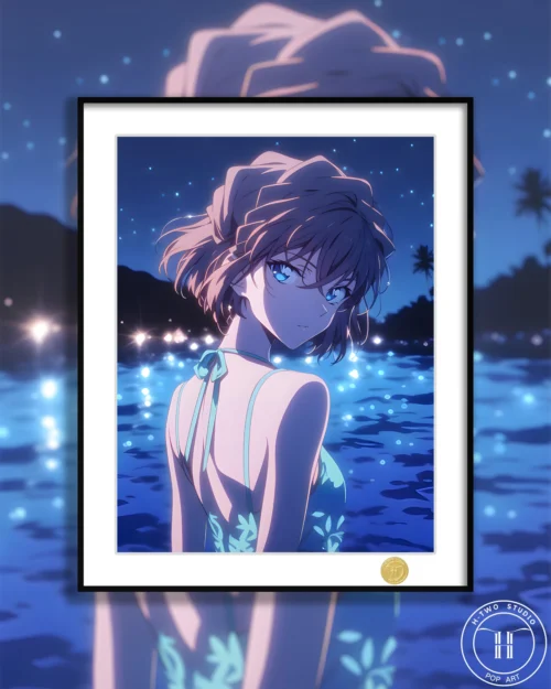 Ai Haibara at Beach Decorative Painting - Detective Conan - H-TWO Studio - Image 1