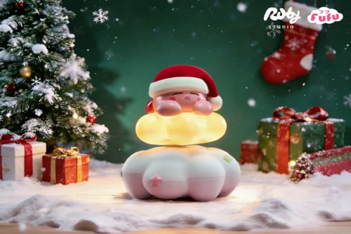Christmas Special Ver. Sweet Dream Kirby with LED - Kirby Statue - Ruby Studio - Image 1