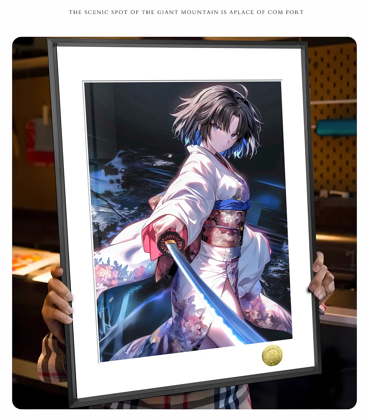 A3 & 4K Size Drawing Sword Shiki Ryougi Decorative Painting - The Garden of Sinners Decoration Painting - HuangGua Studio - Image 2