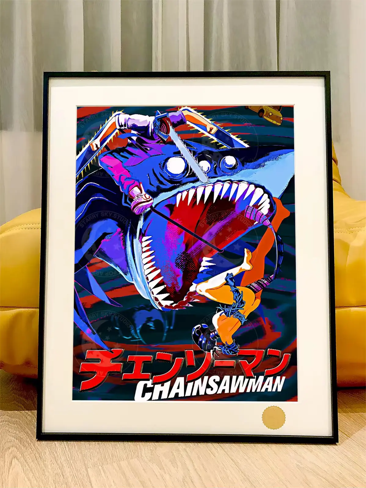 Denji VS Reze Decorative Painting - Chainsaw Man - Xingkong Studio - Image 1