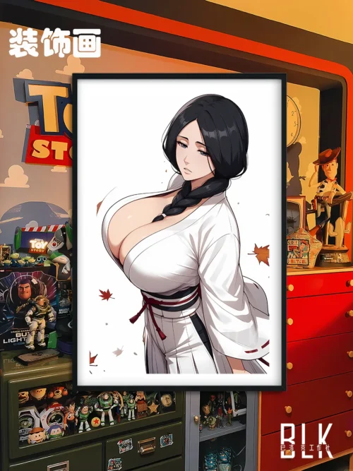 Retsu Unohana Decorative Painting & Fridge Magnet - Bleach - BLK Studio