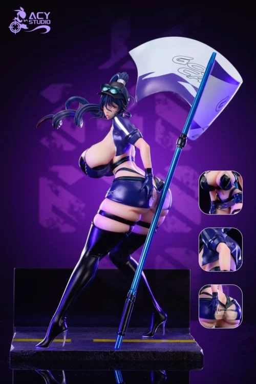 1/6 Scale Racing Suit Ver. Uehara Rin - Action Taimanin Resin Statue - Acy Studio [Pre-Order] - Image 1