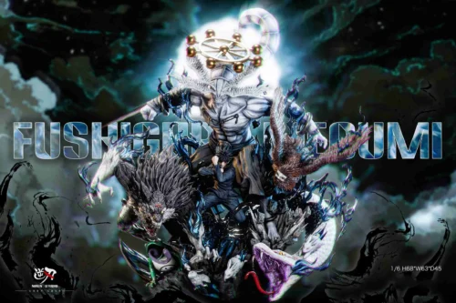 1/6 Scale Ten Shadows Technique Megumi Fushiguro with LED - Jujutsu Kaisen Resin Statue - NIREN Studios - Image 1