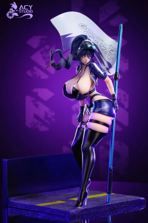 1/6 Scale Racing Suit Ver. Uehara Rin - Action Taimanin Resin Statue - Acy Studio [Pre-Order] - Image 2