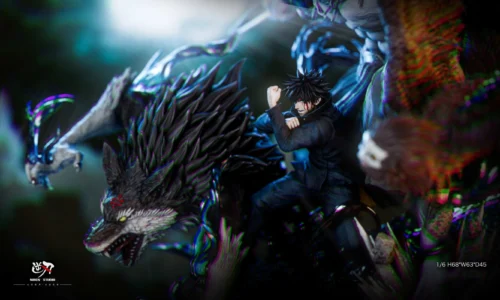 1/6 Scale Ten Shadows Technique Megumi Fushiguro with LED - Jujutsu Kaisen Resin Statue - NIREN Studios - Image 2