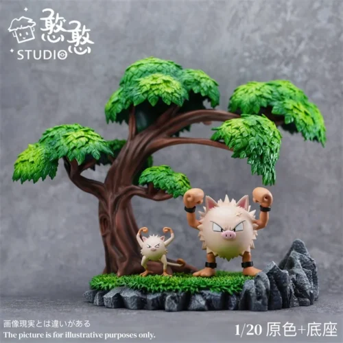 1/20 Scale World Zukan Evolution of Primeape Set - Pokemon Resin Statue - HanHan Studio [Pre Order] - Image 2