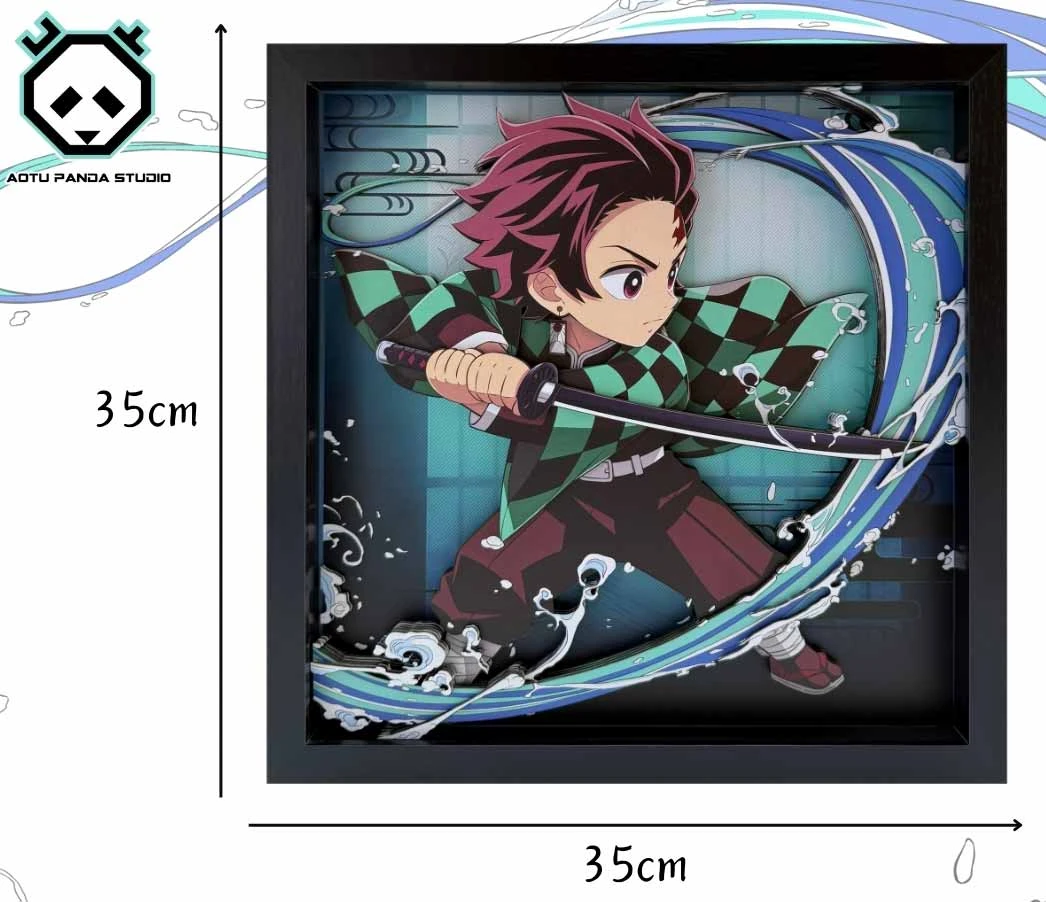 3D Decorative Paint of Tanjiro Kamado - Demon Slayer: Kimetsu No Yaiba Decorative Painting - AoTu Panda Studio - Image 3