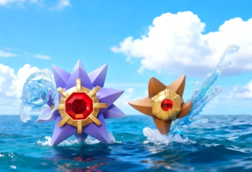 Evolution of Starmie Set - Pokemon Resin Statue - FangTang Studio - Image 1