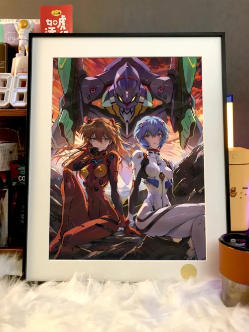 Rei Ayanami & Asuka Langley Soryu Decorative Painting - (EVA) Neon Genesis EVAngelion - Xingkong Studio - Image 2