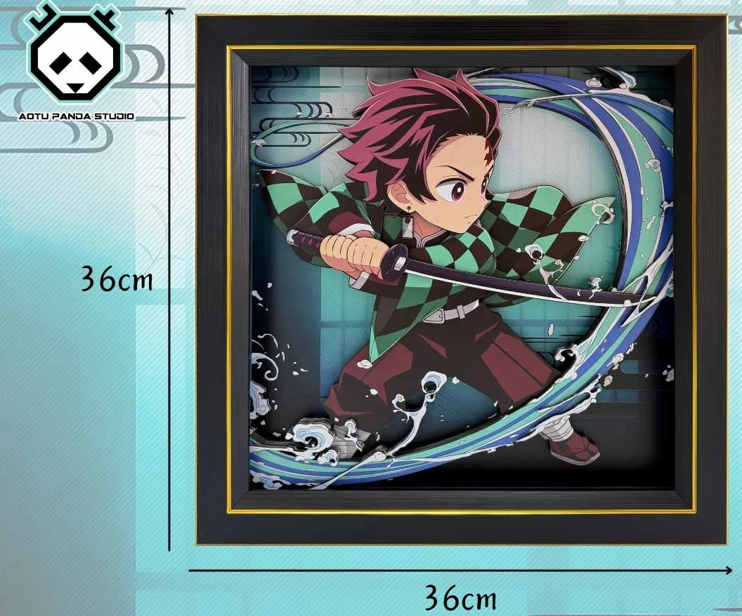 3D Decorative Paint of Tanjiro Kamado - Demon Slayer: Kimetsu No Yaiba Decorative Painting - AoTu Panda Studio - Image 4
