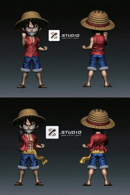 Jump 50th Anniversary East Blue Sea & Two Years Later Ver. Monkey D. Luffy - ONE PIECE Statue - Zzz Studio - Image 1