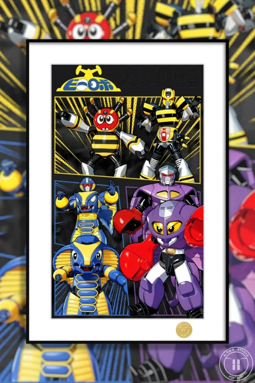 Evil Beetle Robots Decorative Painting - B-Robo Kabutack - H-TWO Studio - Image 1