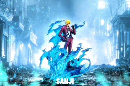 Ifrit Jambe Sanji with LED - ONE PIECE Resin Statue - LX-Studios - Image 1
