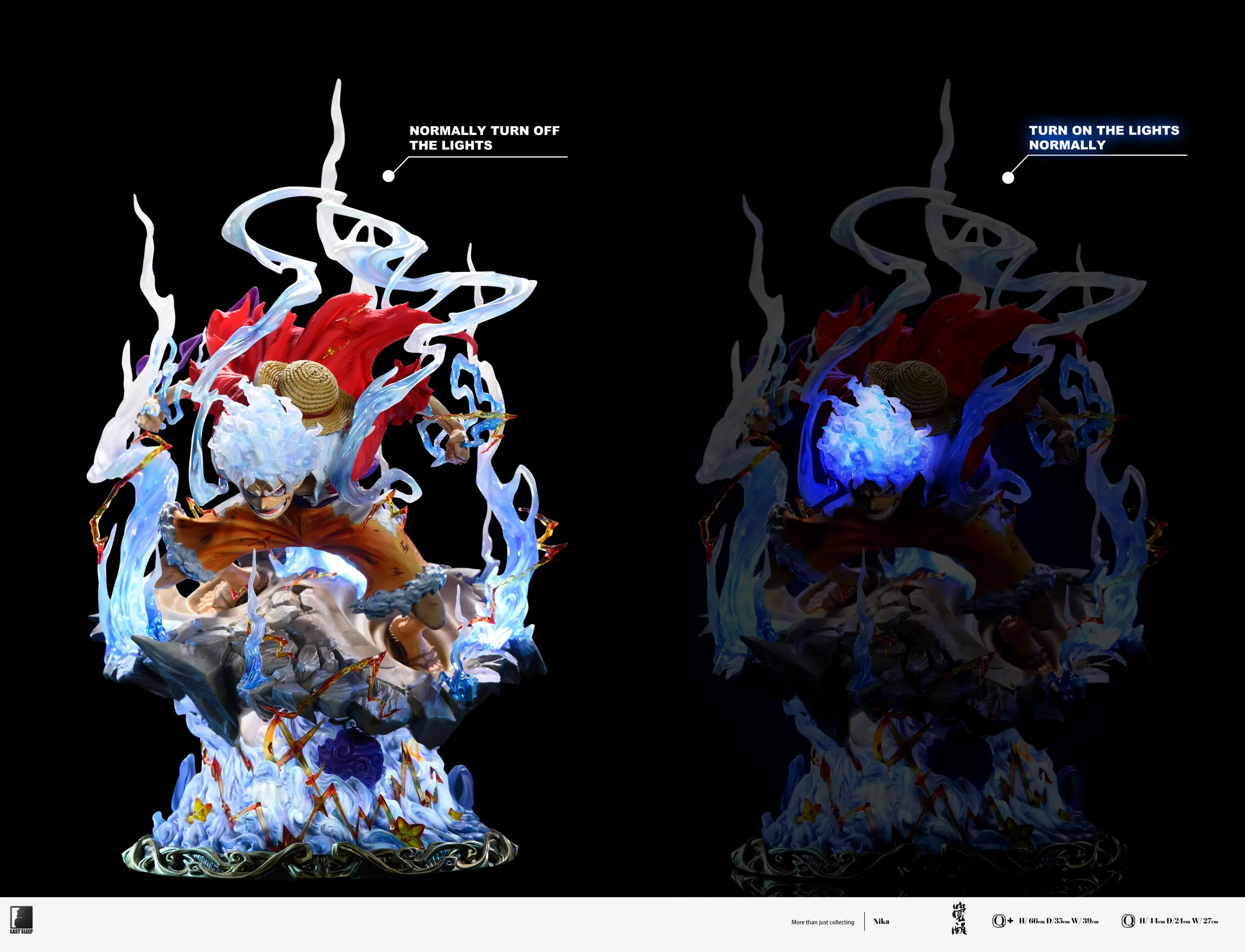 1/6 & 1/4 Scale Awakened Monkey D. Luffy with LED - ONE PIECE Resin Statue - LAST SLEEP Studios - Image 6