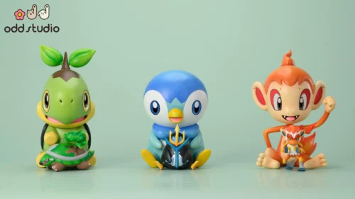 Chibi Ver. Sinnoh Starter Pokemon - Pokemon Resin Statue - odd Studio - Image 1