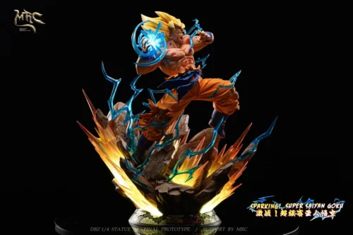 1/4 Scale Fierce Battle! Super Saiyan Son Goku with LED - Dragon Ball Resin Statue - MRC Studios [Pre-Order] - Dragon Ball