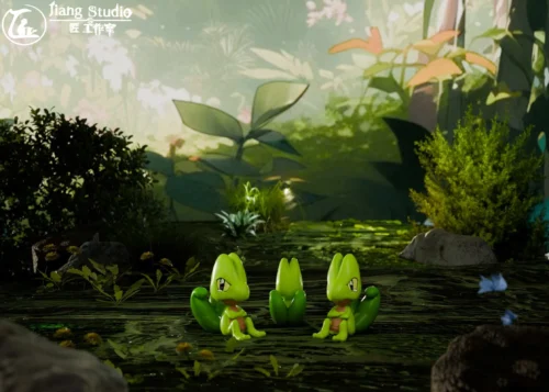 1/20 Scale World Zukan Cutie Series Treecko & Torchic & Mudkip & Poochyena & Zigzagoon - Pokemon Statue - Jiang Studios - Image 2