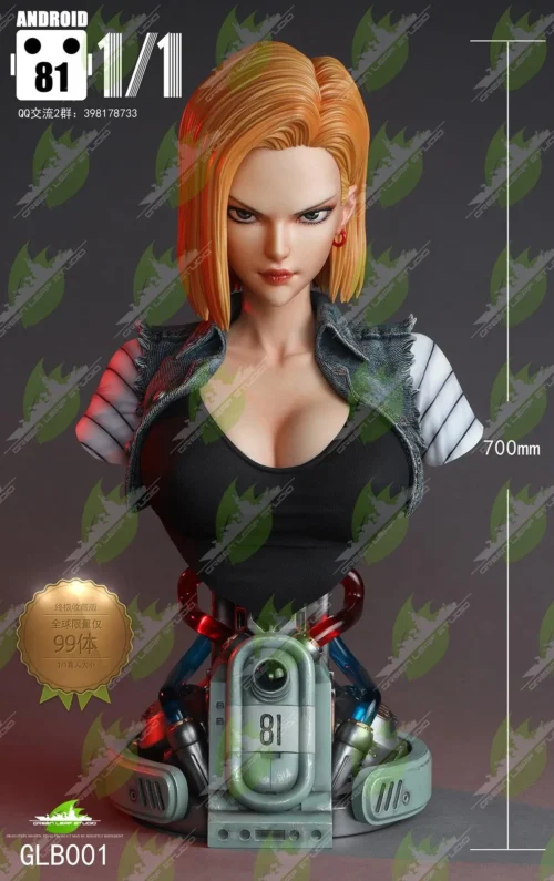 1:1 Scale ANDROID 18 (Lazuli) - Dragon Ball Resin Statue - Green Leaf Studios [Pre-Order] - Dragon Ball