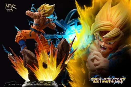 1/4 Scale Fierce Battle! Super Saiyan Son Goku with LED - Dragon Ball Resin Statue - MRC Studios [Pre-Order] - Dragon Ball