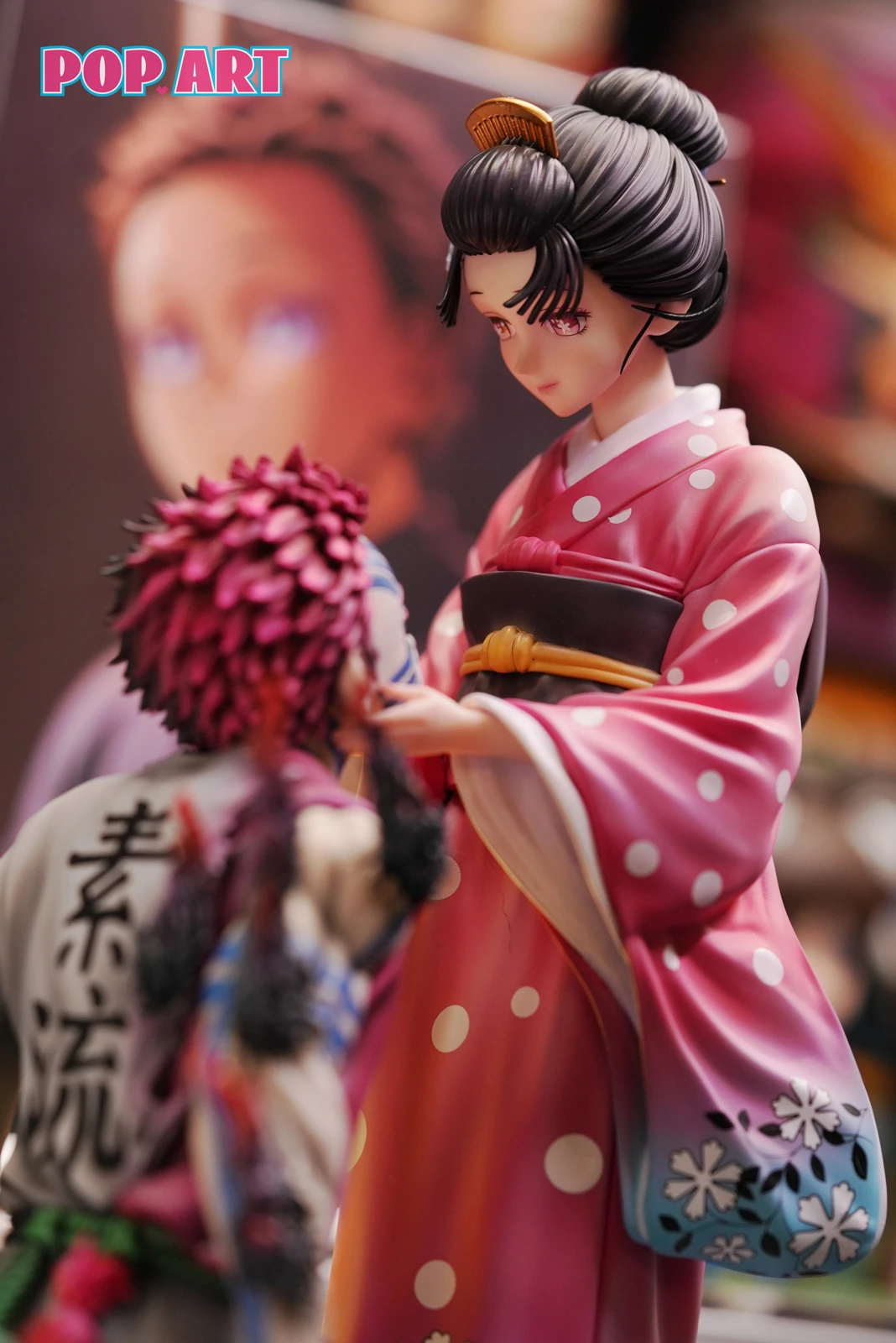 1/6 Scale Akaza & Koyuki Soyama - Demon Slayer: Kimetsu No Yaiba Resin Statue - POP.ART Studio - Image 3