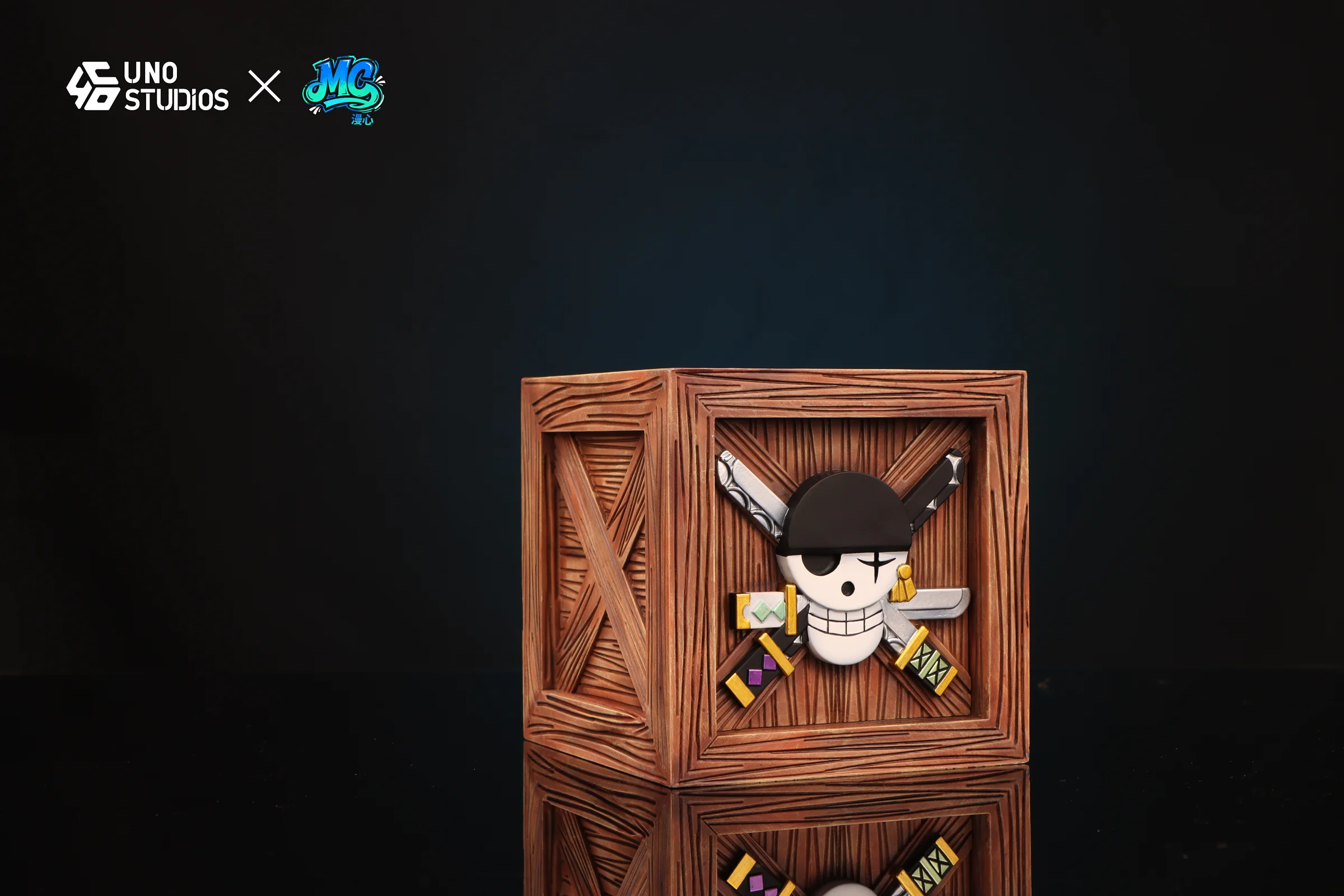 Big & Small Size Roronoa Zoro Icon Wood Box - ONE PIECE Resin Statue - UNO Studio - Image 3