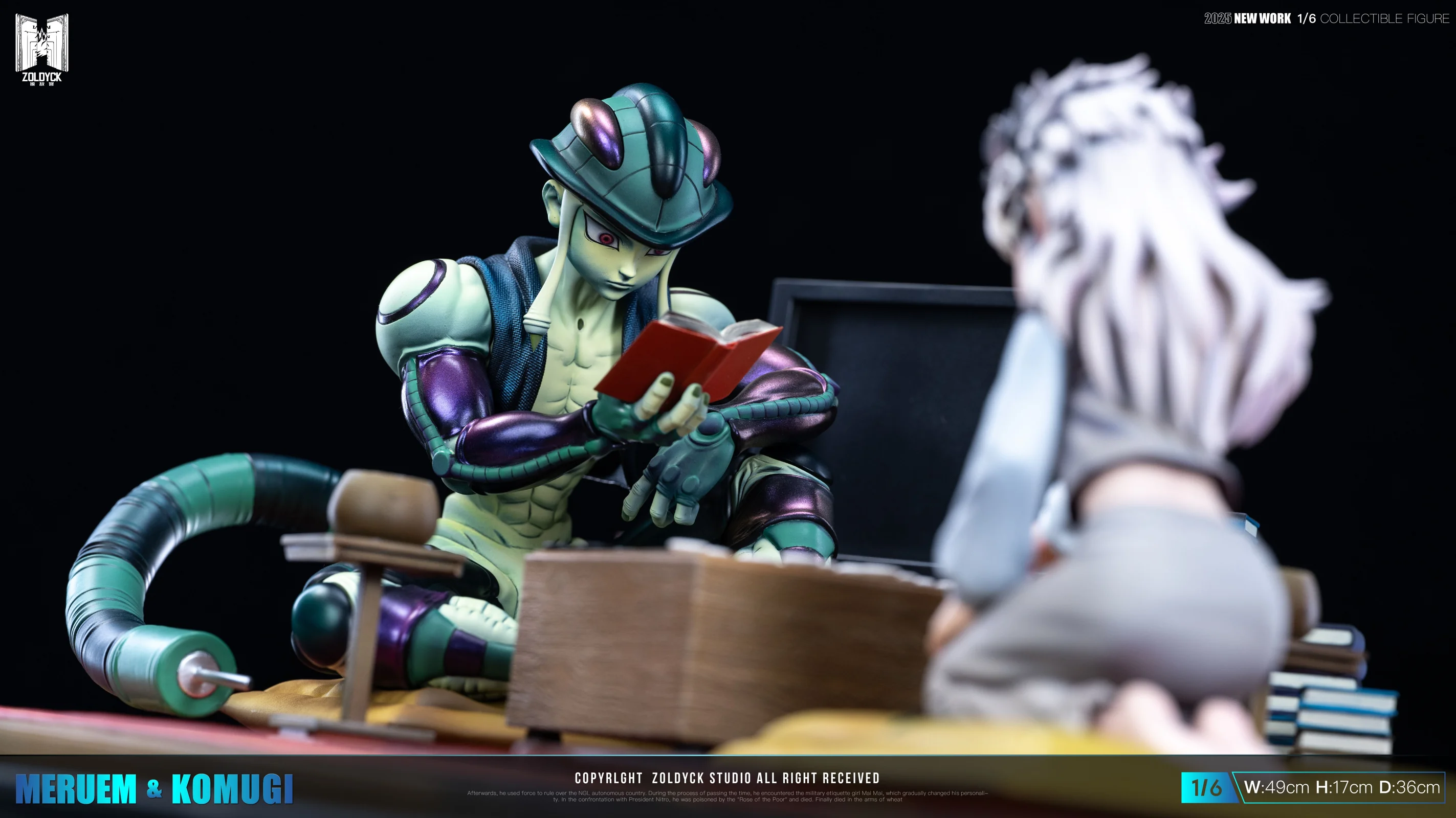 1/6 Scale Meruem & Komugi Playing Chess - HUNTER X HUNTER Resin Statue - ZDK Studio - Image 10