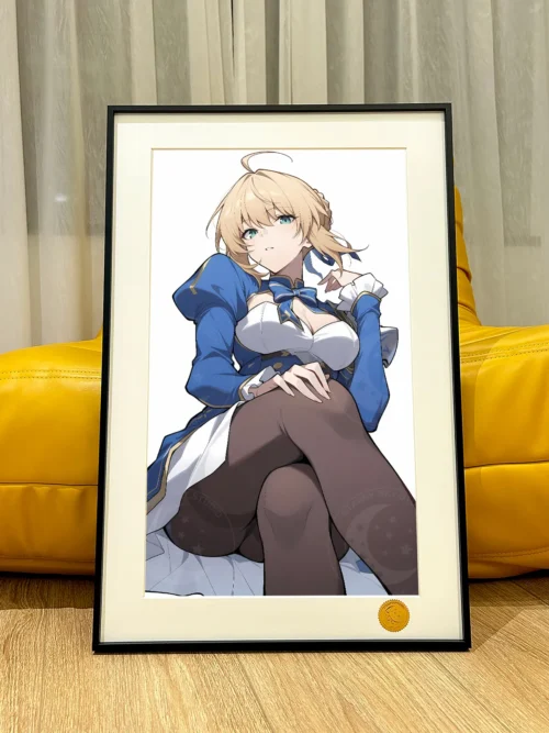 Sitting Ver. Artoria Pendragon Saber Decorative Painting - Fate/Stay Night - Xingkong Studio - Image 1