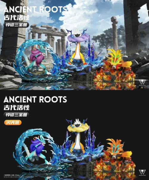 1/20 Scale World Zukan Walking Wake & Gouging Fire & Raging Bolt - Pokemon Resin Statue - Wonder Studio [Pre-Order] - Image 1