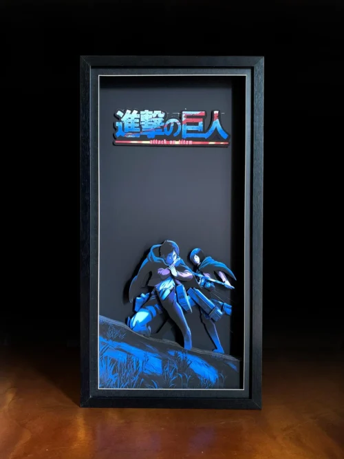 3D Decorative Paint of Light Guide Transformation Attack on Titan with LED - Attack on Titan Decorative Painting - Mystical Art Studios [Pre-Order] - Attack on Titan