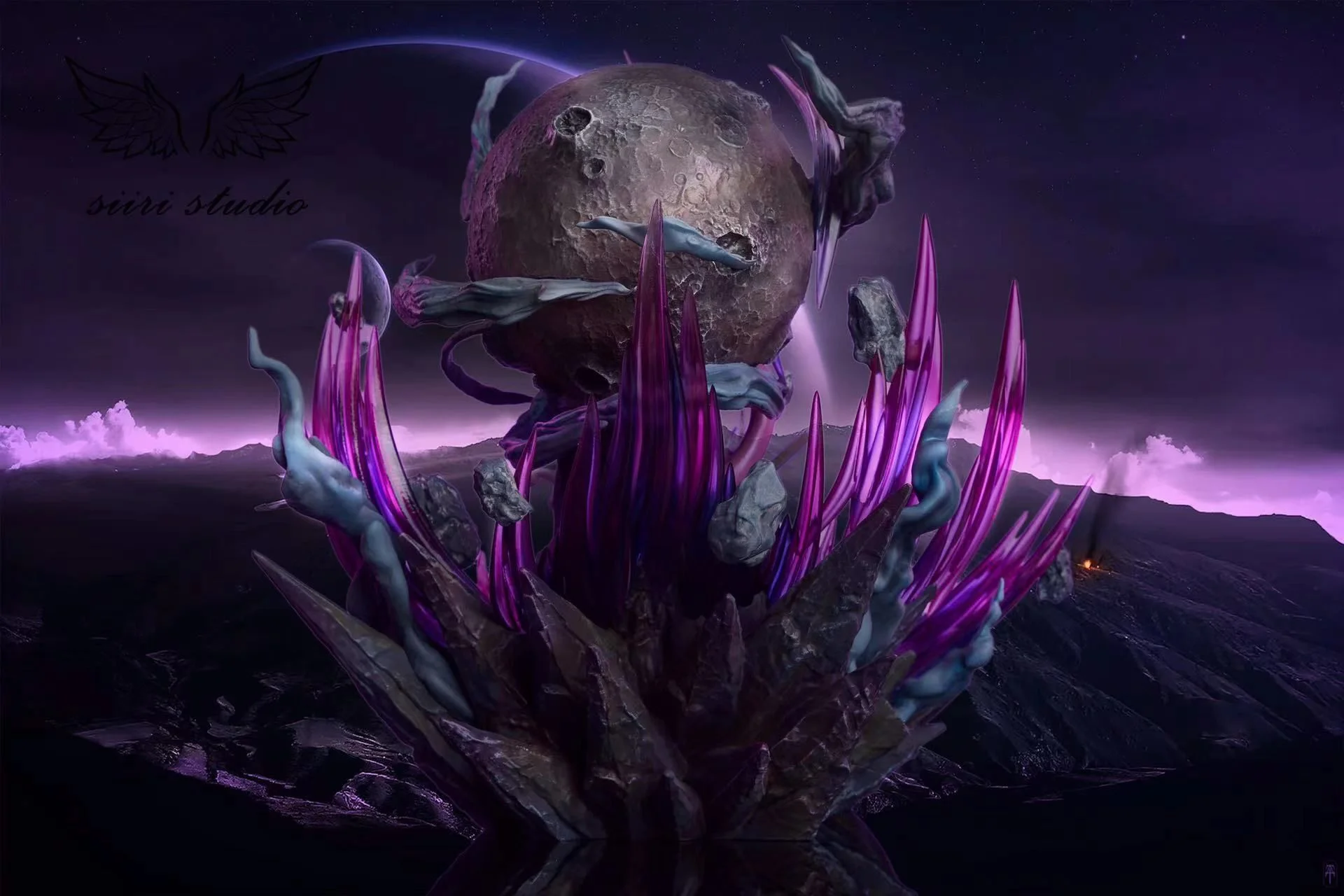 Battle Armored Mewtwo with LED - Pokemon Resin Statue - Siiri Studio - Image 4