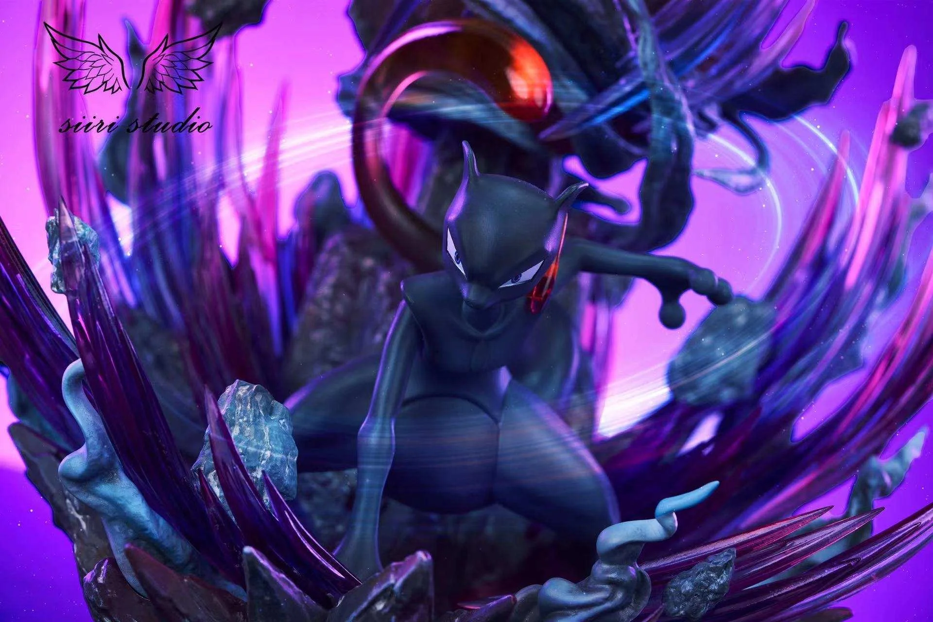 Battle Armored Mewtwo with LED - Pokemon Resin Statue - Siiri Studio - Image 8