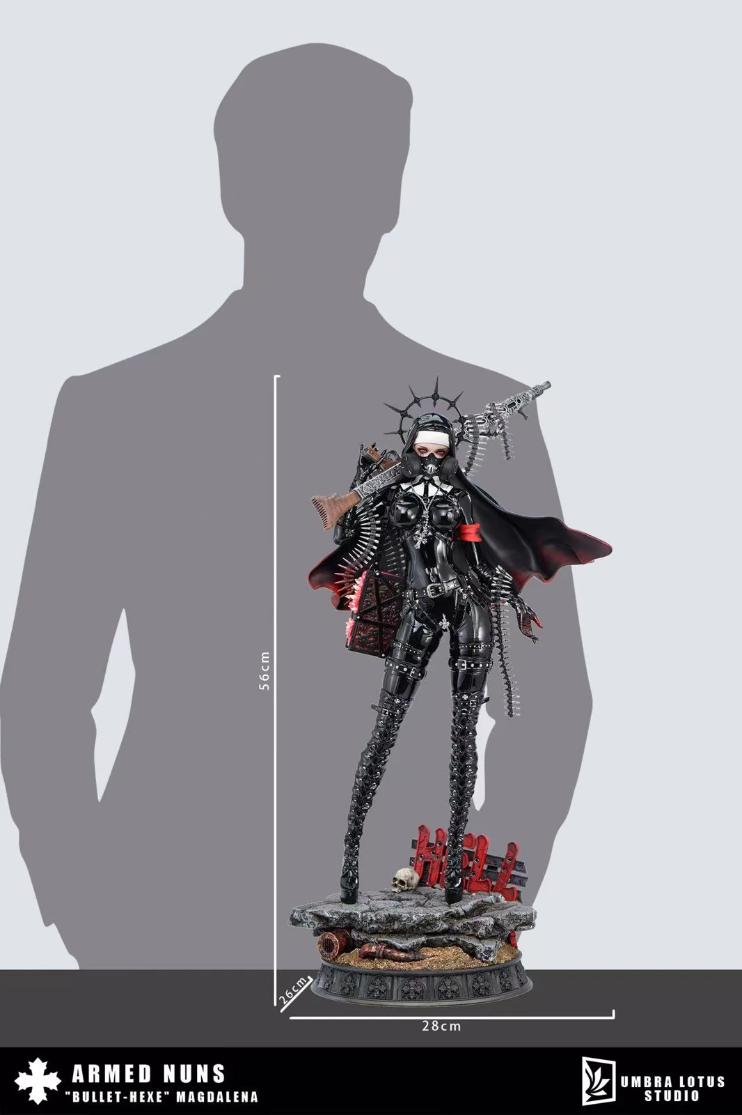 1/4 Scale Armed Nuns Magdalena - Original Design Resin Statue - Umbra Lotus Studio - Image 13