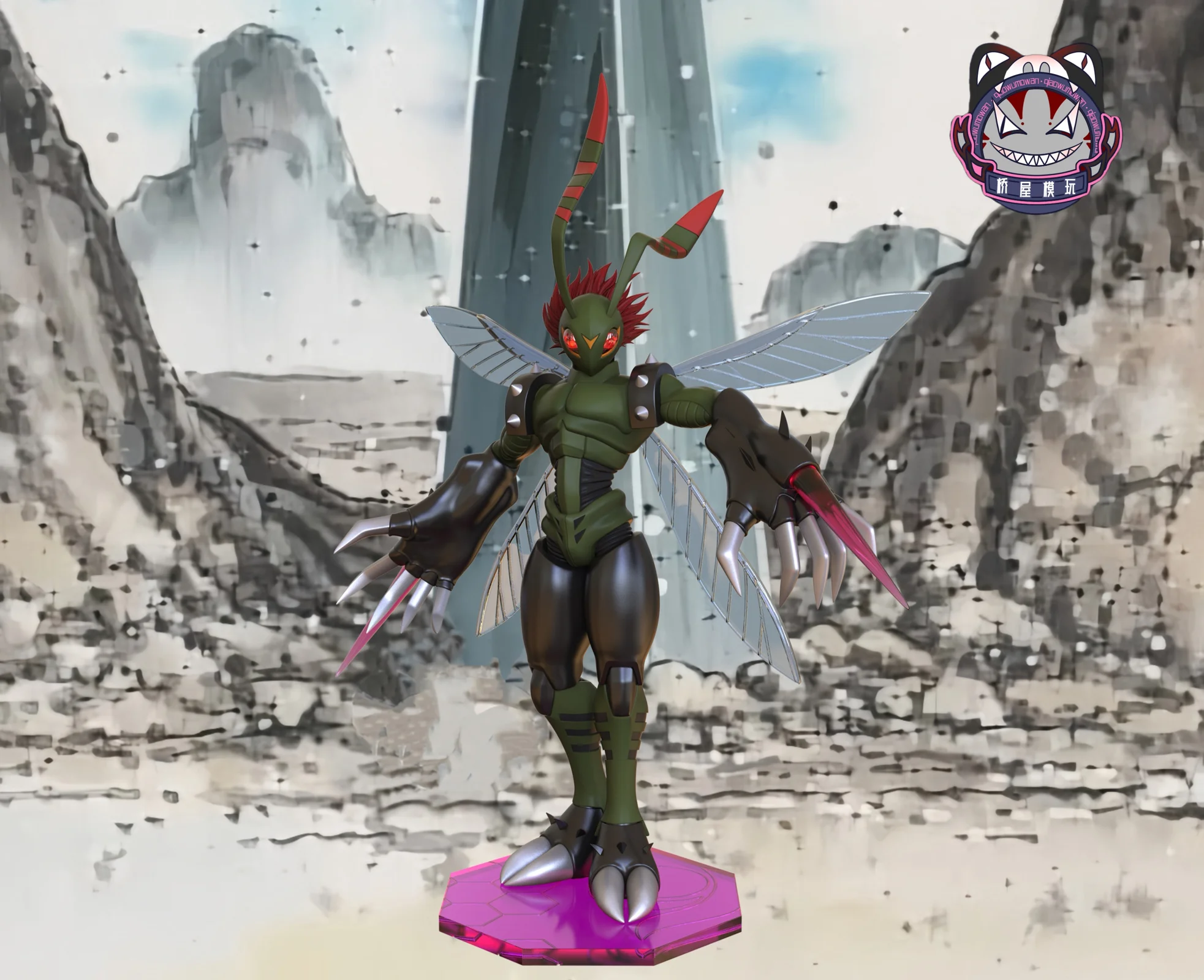 Stingmon - Digimon Resin Statue - QiaoWuMoWan Studio - Image 1