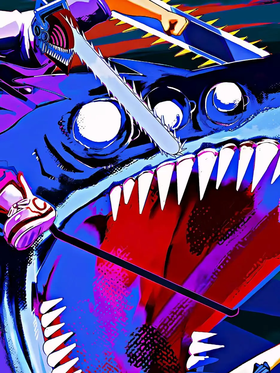 Denji VS Reze Decorative Painting - Chainsaw Man - Xingkong Studio - Image 4