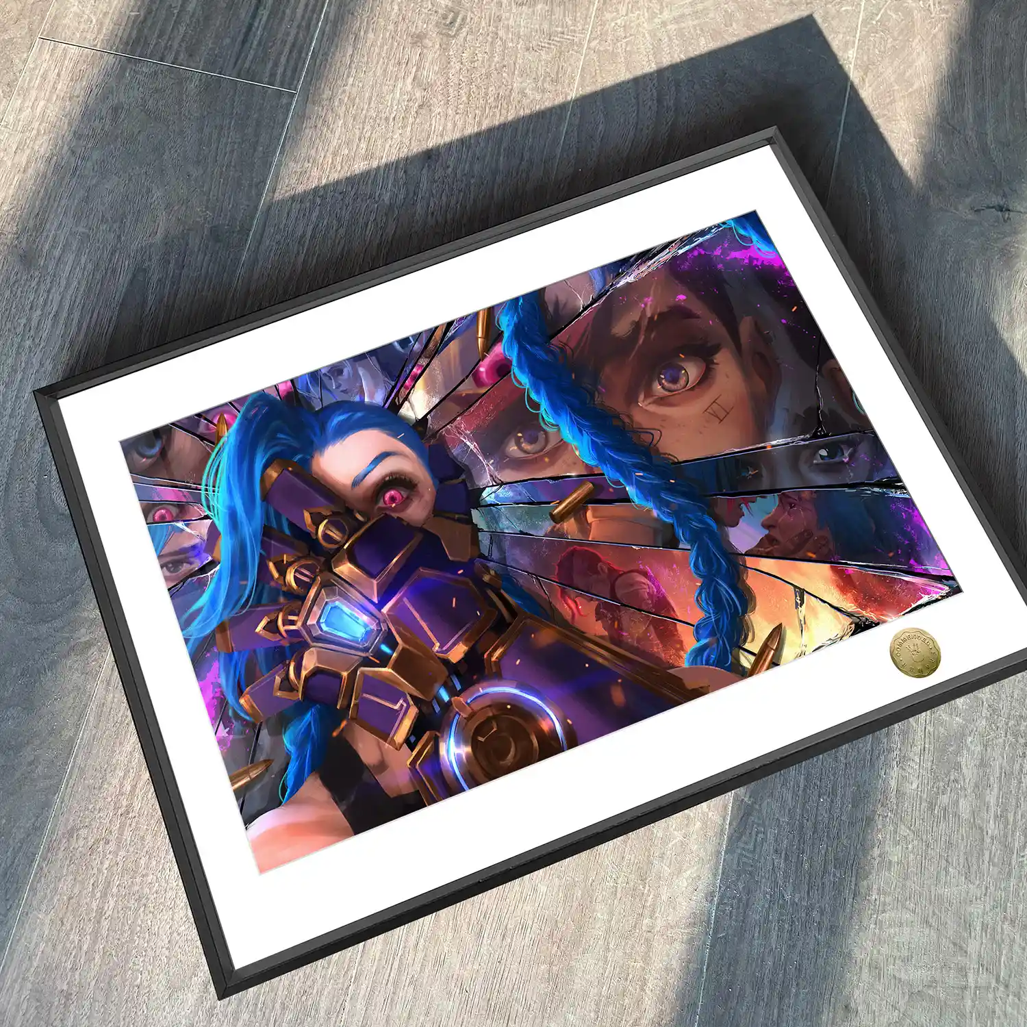 A3 & 4K Size Burst Jinx Decorative Painting - League of Legends (LOL) Decoration Painting - HuangGua Studio - Image 2
