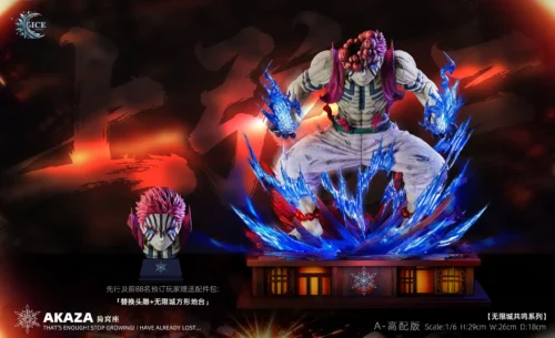 1/6 Scale Infinity Castle Series 01 Upper Rank Three Akaza - Demon Slayer: Kimetsu No Yaiba Resin Statue - Ice-Studio - Image 1