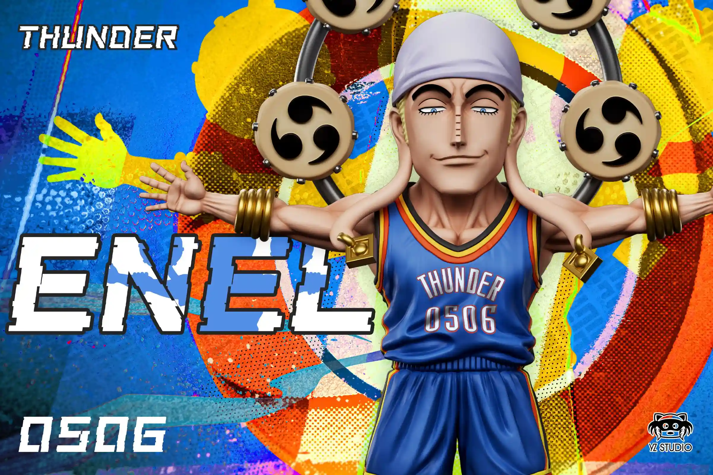 Dream Team Series 002 Basketball Team Enel - ONE PIECE Statue - YZ Studios - Image 4