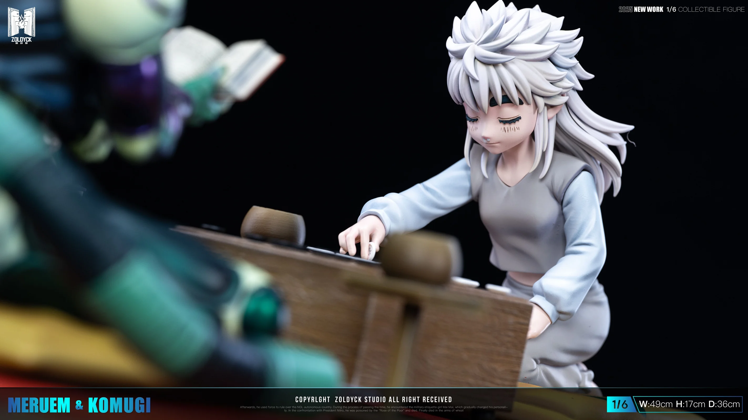 1/6 Scale Meruem & Komugi Playing Chess - HUNTER X HUNTER Resin Statue - ZDK Studio - Image 7