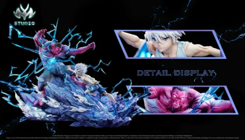 1/6 Scale Battle Series 001 Killua Zoldyck VS Menthuthuyoupi with LED - HUNTER X HUNTER Resin Statue - MY Studio - Image 1