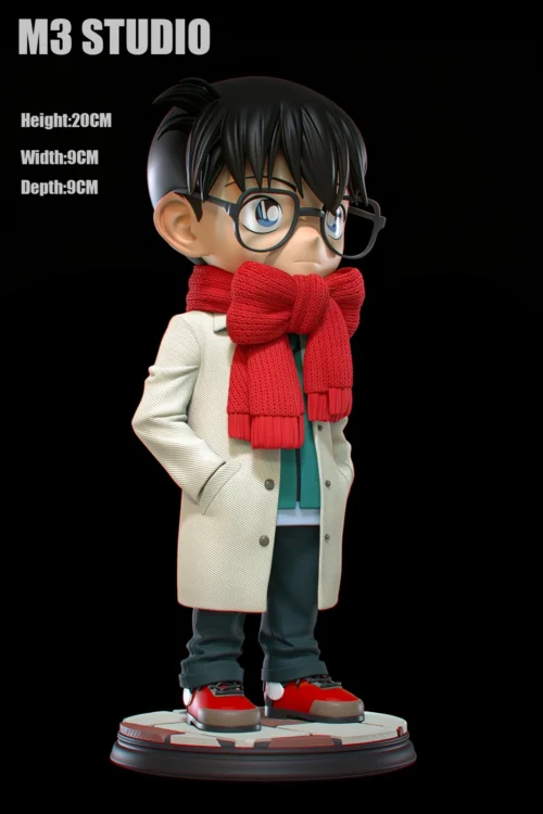 Chibi Ver. Red Ribbon Scarf Conan Edogawa - Detective Conan Resin Statue - M3 Studios - Image 1