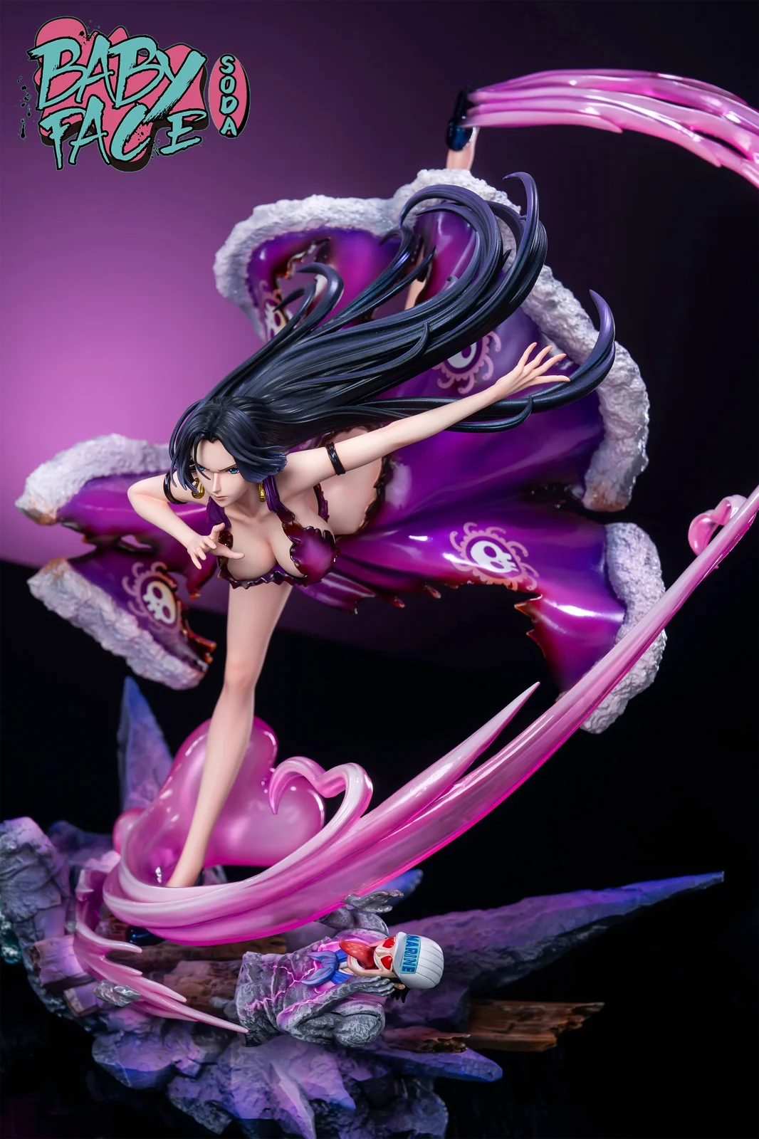 1/6 Scale Battle Scene Boa Hancock - ONE PIECE Resin Statue - Baby Face Studio - Image 4
