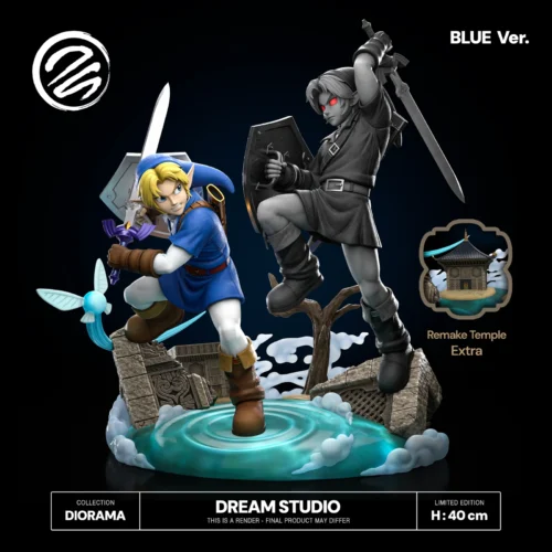 1/6 Scale Link VS Dark Link - The Legend of Zelda Resin Statue - Dream-Studio - Image 2