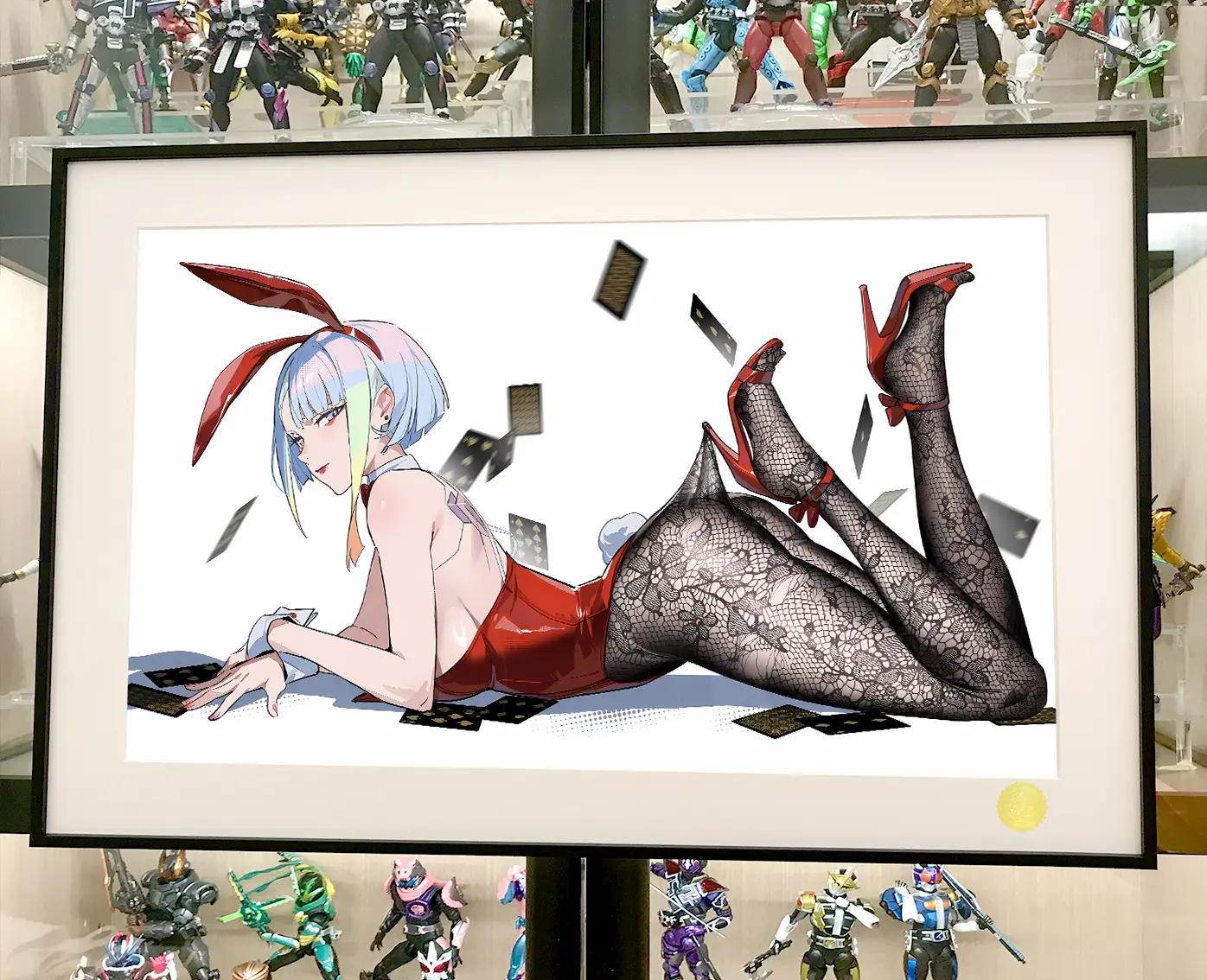 Red Bunny Girl Ver. Lucyna Kushinada Decorative Painting - Cyberpunk: Edgerunners - Xingkong Studio - Image 2