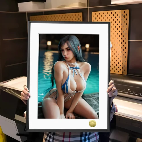 A3 & 4K Size Swimsuit Ver. Raven Decorative Painting - Stellar Blade Decoration Painting - HuangGua Studio - Image 1