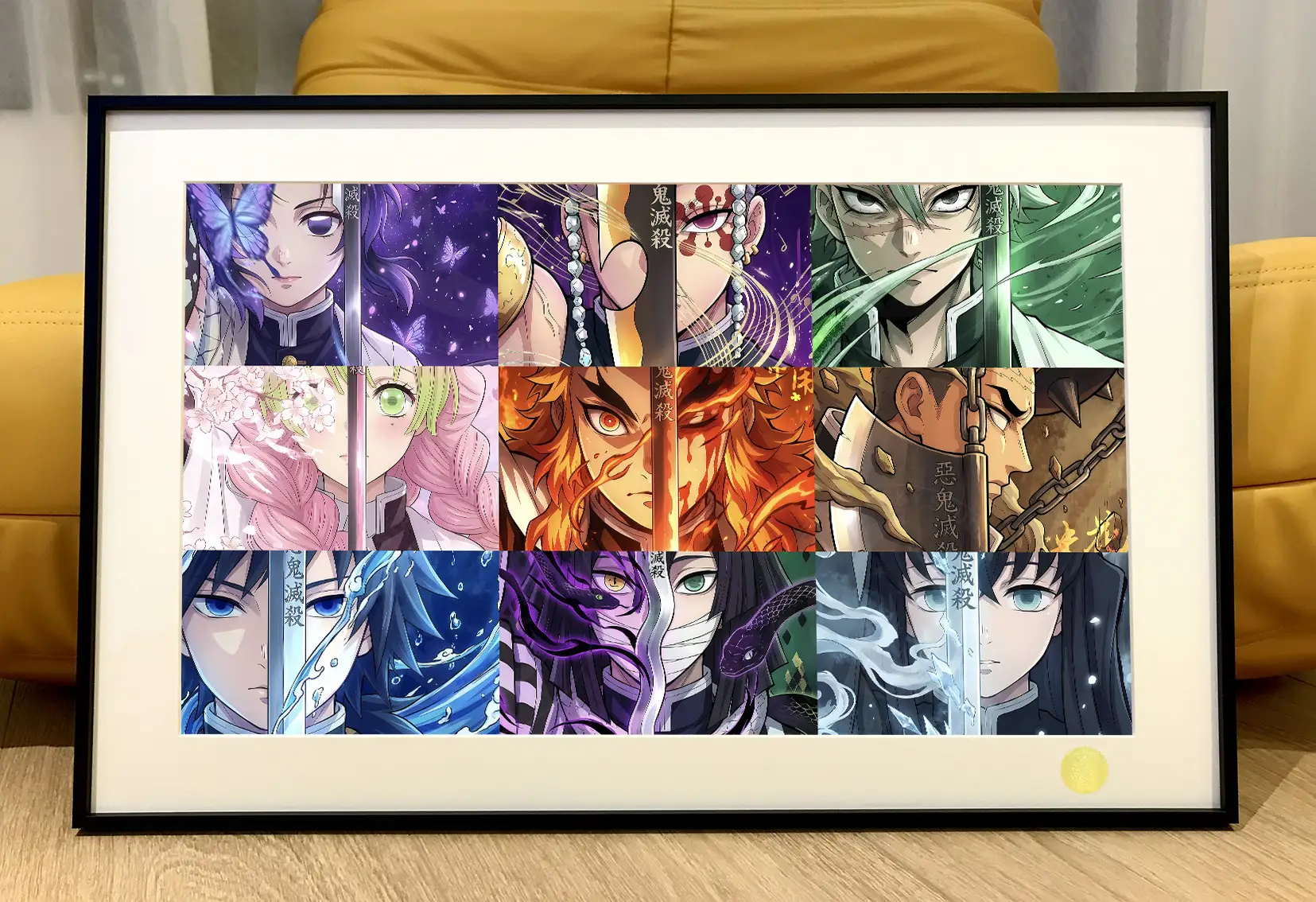 Batto Nine Hashira Decorative Painting - Demon Slayer: Kimetsu No Yaiba - Xingkong Studio - Image 1