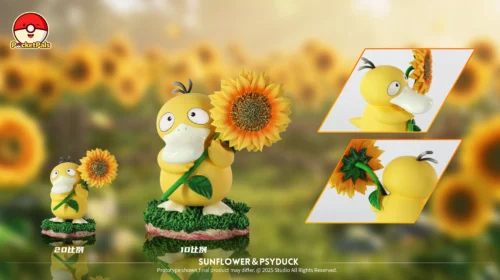 1/20 & 1/10 Scale World Zukan Sunflower Psyduck - Pokemon Resin Statue - PocketPals Studio - Image 1