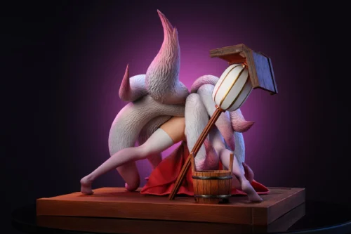 1/4 Scale Ahri - League of Legends (LOL) Resin Statue - Fireball Studio - Image 2